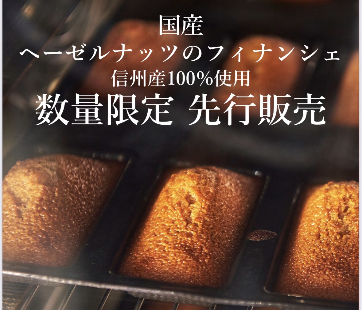 ★予約注文テスト★【先行販売】国産ヘーゼルナッツのフィナンシェ (複製)
